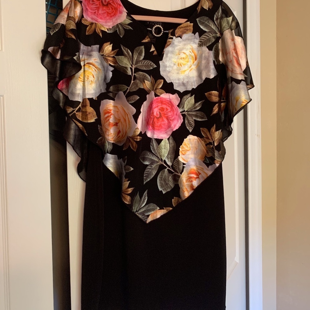 Dress with Floral Cover